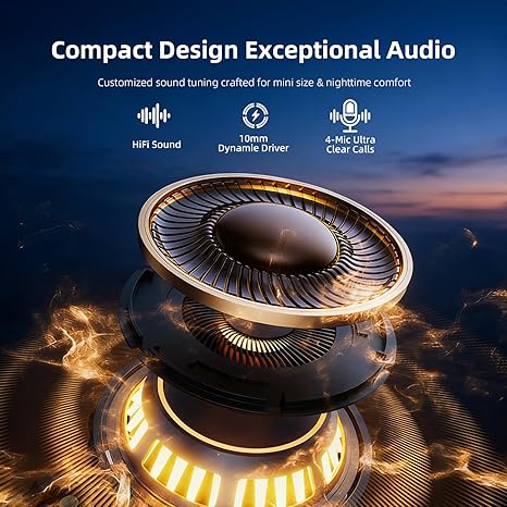 Blemia Tiny Invisible Waterproof Earbuds With Mic